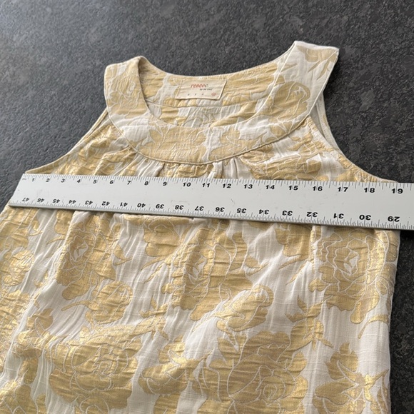 RENEE C. BY SO COOL COTTON VISCOSE POLY BLEND JACQUARD DRESS SIZE LARGE - Picture 7 of 11